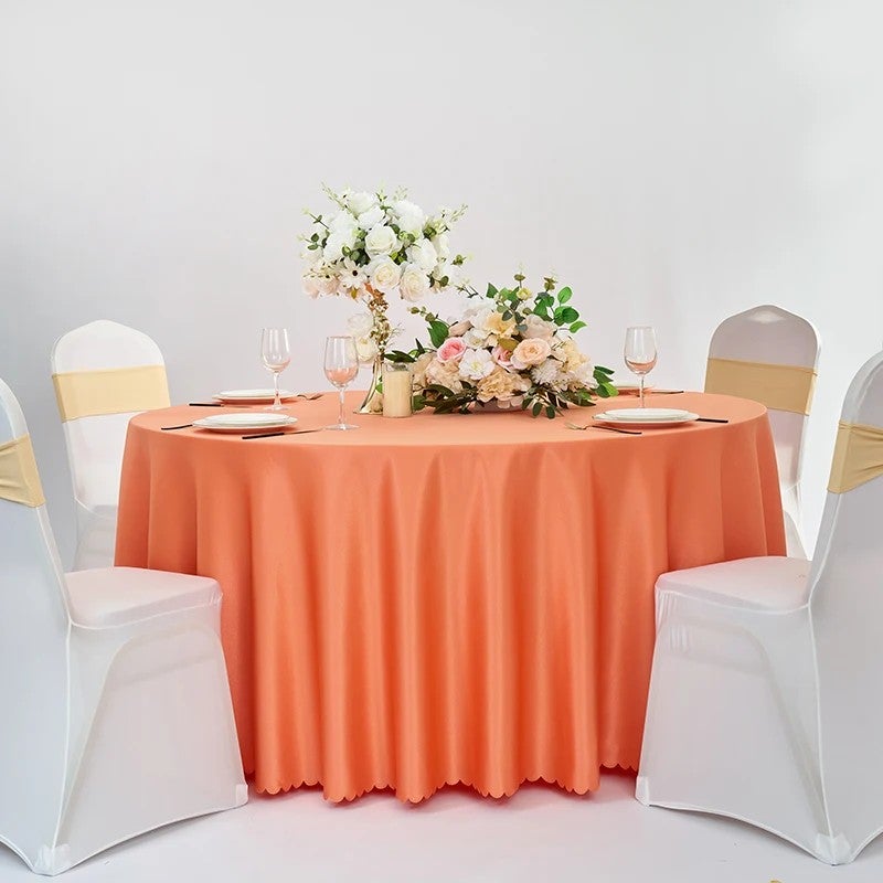 Bluejw Hotel and Restaurant Modern Single-Sided Satin Tablecloth Woven Table Runner and Table Skirt - Image 1